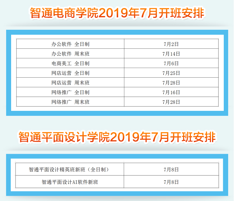 智通教育2019年7月開(kāi)班通知03