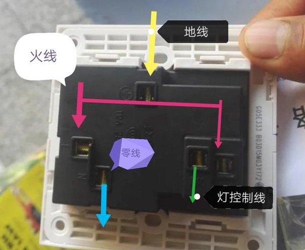 電工操作證報(bào)名-墻里面只有火線零線開(kāi)關(guān)的連接方法怎么做